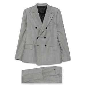 Reveres 1949 Grey Suits - Double  Breasted Suits Men